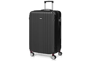 Todeco Valise de Voyage, Rigide e Légère ABS Valise de Voyage à roulettes Valises