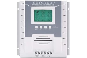 OOYCYOO MPPT Regolatore di carica solare 40 Amp 12 V/24 V auto, regolatore di carica MPPT 40 A max. input PV 100 V, funzionamento con batterie al piombo acido e al litio