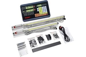 ToAuTo 2 Axis Digital Display Kit DRO Display with 2 Axis Linear Scales for Mill (Effective Stroke: 200 mm + 950 mm)