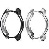 CAVN Case Compatible with Samsung Galaxy Watch 46mm / Gear S3 [2-Pack], Soft TPU Scratch-Resist Frame Protective Bumper Case 
