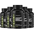 ayuvya i-Gain+ - New & Improved Ayurvedic Weight Gainer Formula|Supports Digestion & Muscle Mass|100% Ayurvedic|Pack of 5 count, 90 capsules