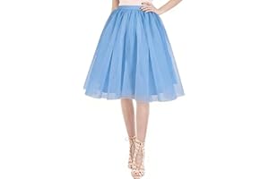 AUYAO Damen Tutu Klassisch Rock Ballett Tüllrock Petticoat Unterrock Tütü Rock Tutu Röcke Tüll mit Bogen 50er Ballet Elastisch Tanzrock Tanzkleid Ballkleid Karneval Kostüme Tanzen Mädchen Tanzröcke