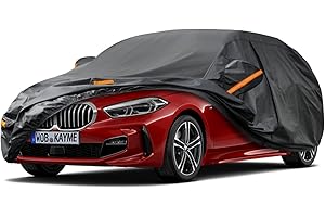 Kayme 7 Layers Hatchback Car Cover Waterproof Breathable, Custom Fit BMW 1 Series (2001-2023), For E87 E81 F20 F21 F20 F40 Outdoor Full Cover Sun Rain UV Dust All Weather Protection.