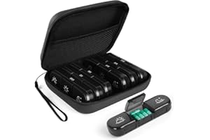 ACWOO Tablettenbox 7 Tage Morgens Abends, Medikamentenbox Klein BPA Frei, Pillendose 7 Tage 3 Fächer, Handlicher und Feuchtigkeitsbeständiger Pillenbox für Medikamente, Vitamine, Fischöl usw