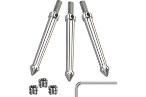 Pig Iron SPYKES. Premium Tripod Spikes. Stainless Steel. Universal fit Replacement Tripod Feet.
