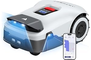 ANTHBOT Genie Robot Cortacésped Sin Cable Perimetral MAX. 900m², Full Band RTK & 4 Ojos 3D Vision, Gestión de 20+ Zonas, Evitación Inteligente de Obstáculos con IA & Cuidado del Césped
