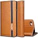 Produktbild Hülle für iPhone 8 iPhone 7,Roreikes Brieftasche Schutz Etui Schale für Apple iPhone 7/8 Ledertasche Schutzhülle Leder Huelle Fashion Business Holster Bookstyle Handyhülle Wallet mit Stand Halter Magnetverschluss Wallet Case Inner Weiche Silikon Backcover