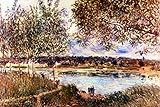 Das Museum Outlet – Der Weg der alten Fähre, 1880 von Sisley – Leinwand (61 x 45,7 cm)