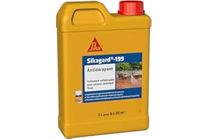 SIKA - Traitement Antidérapant - Sikagard-199 Antidérapant - Pour carrelage lisses en terrasses, piscine, marches d'escalier, rampes d'accès - Intérieur & Extérieur - Prêt à l'emploi - 2L