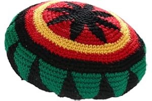 ZffXH Cappello Giamaicano, Lana Maglia Rasta Cappello Reggae Jamaicano Giamaicano Berretto Colorato Beanie Visiera Cranio Hip Hop Slouchy Baggy cap Inverno Autunno, Cappello Hippie, Berretta Reggae
