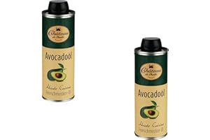 ‎LA MONEGASQUE Château de l'huile Avocadoöl – 250 ml, 2er Pack - Kaltgepresst, 100% Natives Avocado-Öl, – In UV-lichtgeschützter Dose für optimale Frische - Nussig-Cremiges Aroma, Ideal für Bowles und Salate