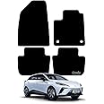 Carsio Carpet Car Mats For MG MG4 EV 2022+ Onwards Tailored Fit Floor Mat Set Complete Accessory Black Custom Fitted - All Weather, Anti-Slip Backing & Black Trim
