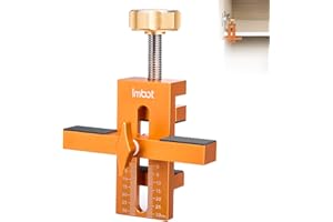 MEEQIAO Posizionatore di Installazione per Ante di Armadi, Strumento per L'installazione Delle Ante Dell'armadio, Capacità di Serraggio 7-40 mm, Installazione Della Porta Dell'armadio Ausiliario (1)