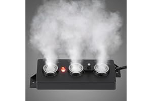 FITNATE Nebler - Nebulizador ultrasónico de 3 cabezales con LED flotante, 7 colores y 1500 ml/h de potencia para estanque de Halloween