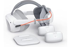 BOBOVR Cinturino per Testa Twin Battery Upgrade Combo - Compatibile con Pico4 Accessori, Sistema di Alimentazione a Ricircolo, Doppia Batteria+Dock di Ricarica Magnetica