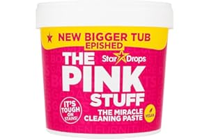 Pink Stuff Miracle Cleaning Paste 850g All Purpose Multi Surface Cleaner Powerful Stain Remover for Kitchen Bathroom Tiles Glass Cookers Sinks Grease Limescale and Tough Dirt + Epished Guide