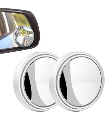 2 Specchietti Angolo Morto Per Auto - Vetro Convesso HD 2 Pollici, Regolabile 360° - Per SUV E Camion - Foto 3
