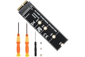 YABOANG M.2 NVMe SSD to 12+16Pin Upgrade Adapter for MacBook Air (2013-2017 Year) A1465 、A1466 and Mac Pro A1398 、A1502 (Late 2013-2015 Year)