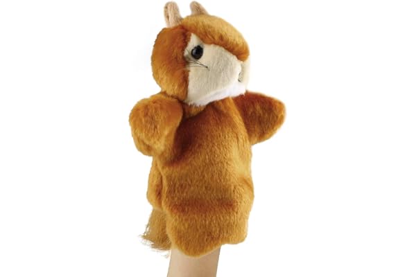 Andux Zone Charmant Peluche marionnette à la Main Jouet Animal (SO-03 Écureuil)