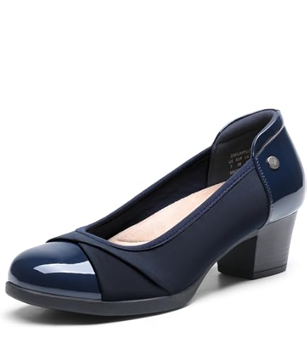 Escarpins Femme Petit Talon Confortables - Style Mary Janes élégant, Brides, Pour Pieds Larges, Mariage - 3