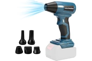 Trådlös dammblåsare för Makita 18V, handhållen dammrengörare, borstlös lövblåsare, 130 000 RPM med justerbar hastighet och 5 munstycken för bil, camping, verkstäder (inget batteri)