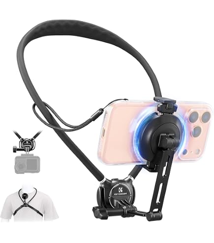 Supporto Da Collo Flessibile Per Smartphone Con Telecomando, 40 Cm, Ideale Per Vlog, POV E Selfie, Per IPhone E Android