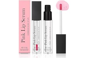 OADAA Pink Lip Serum 2-Pack With Color Changing Gloss, Plumping and Hydrating Oil for Gorgeous Glow, Lip Stain for Women