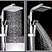 Produktbild Auralum® Elegante Chrom Duschset Variabel Duschset Thermostat und Höhenverstellbar (ca. 82 bis 122cm) Wellness-Überkopfbrause (20x20cm) Inkl. Handbrause (230 mm)+ Regenbrause +Ventil