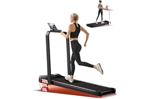 LONTEK Folding Treadmill with 15% Incline, 4 in 1 Under Desk Walking Pad Foldable 8KM/H for Home Office, 2.5 HP Motor Portable Treadmill for Jogging/Running with Remote Control & LED Display, 300LBS Capacity