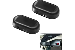 DONOONIS Pack de 2 Systèmes D'alarme de Voiture, Alarme de Voiture Factice à Énergie Solaire, Outil D'interférence Moléculaire Électromagnétique pour Système de Sécurité de Voiture