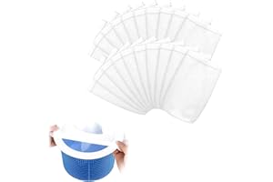 SHPUJUN Lot de 10 chaussettes de piscine - Chaussettes filtrantes pour aquarium - Chaussettes de skimmer réutilisables - Filet filtrant - Filet de filtration - Filet de piscine - Filtre pour skimmer de