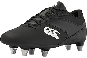 Canterbury - Chaussures de Rugby pour Terrain Mou Phoenix Raze - Homme (40 FR) (Noir/Blanc)