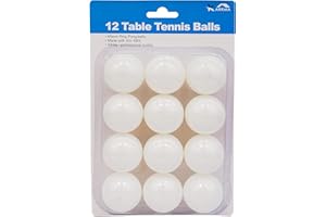 KARRMA LTD. Karrma Table Tennis Balls 12Pcs Durable 40+ ABS 40mm Ping Pong Balls White & Orange Training, Practice & Leisure Play Standard Size & Consistent Bounce