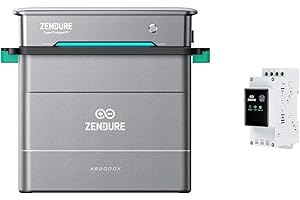 ZENDURE SUPERCHARGED Zendure Solarflow Hyper 2000 avec AB2000X 1920Wh, ZD3CT, Centrale Électrique de Balcon avec Entrée Solaire 1800W, Charge AC Bidirectionnelle 1200W