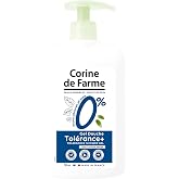 Corine de Farme - Hypoallergenic Shower Gel 0% Tol&eacute;rance+ - High Tolerance for Sensitive Skin - Neutral PH, Soap and Dye-Free