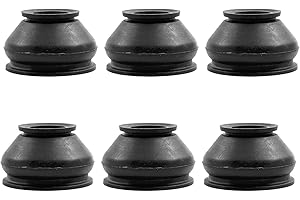 PUUPAA Set di 6 coperture antipolvere per giunti sferici, per auto, universali, con giunto sferico, in gomma, antipolvere, per aste