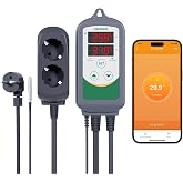 Inkbird ITC-308 WiFi Digital Thermostat 220V, App Remote Control Temperature Range Heater and Cooler for Aquariums, Home Beer