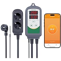 Inkbird ITC-306A WiFi Digitale Temperaturregler met 2 Relais, Verwarming Thermostaat met Dubbele Sonde voor Zoutwater Aquarium Terrarium