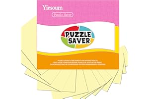 ZELAITE 16 Pezzi Colla per Puzzle, Fogli di Adesivi Jigsaw, Puzzle Saver, Accessorio (16)