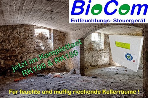 BioCom Keller- und Raumentfeuchtungs-Set 150mm, voll-automatische Feuchtigkeits-Entlüftung - 2
