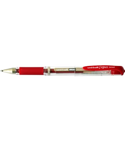 Uni-Ball Signo Broad Gel Pen, UM-153, Azul Preto Vermelho Branco Prata e Ouro, Japão Genuíno, 1.0mm, 6 Peças  21
