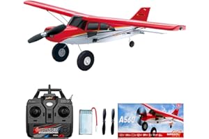 Hylukon Remote Control Plane, 2.4G 4CH Brushless Remote Control Airplane with Lights Self-balancing 6-Axis Gyro RC Airplane EPP Foam Cross-country RC Plane Aerobatics Toy for Adults