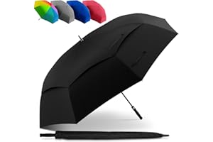 STYNGARD XXL Regenschirm Groß Sturmfest [Ø 130/140 cm] - Golfschirm mit Doppelbespannung für maximalen Wind- und Regenschutz Modell - Regenschirm für 2 Personen - BELFAST