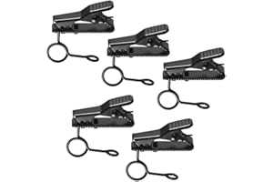 Andoer EY-J03 5pcs 6mm Wired Lapel Mic Microphone Tie Clip