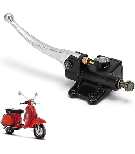 Yctze Leva Freno Frizione Moto, Pompa Freno Destra in Metallo Resistente per Scooter PX 125 200 Star Stella LML 4T, Sostituzione con vestibilità su Misura e Installazione Senza