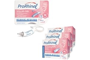 Prorhinel Coffret Fidélité Maman, Hygiène du Nez Bébé Contient Un Mouche Bébé et 3 Boites d'Embouts Jetables, Doux Hygiénique, Fabriqué en France
