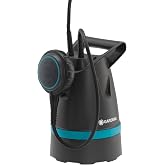 Gardena Submersible clean water pump 8600 Basic: drain pump flexible connection hoses, 8600 l/h, flat suction up to 4 mm, flo