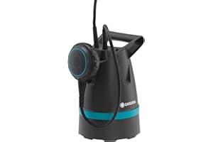 Gardena Pompe submersible eau claire 8600, Acier inoxydable, Noir, Bleu, jusqu'à 8.600 l/h - Flotteur