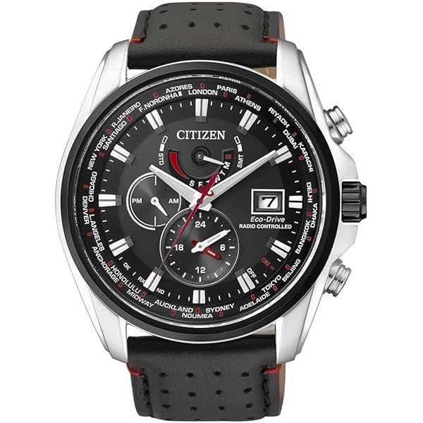 Citizen Orologio Uomo Eco-Drive Radio Controlled - Cronografo, Calendario Perpetuo, Pelle Marrone - CB5899-05X