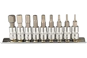 HASKYY Cabeza Allen Nueces Inbus 1/4" Tuerca Conexión Bits Bit Hexagonal Set Llave